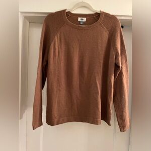 Old Navy tan cotton sweater, M